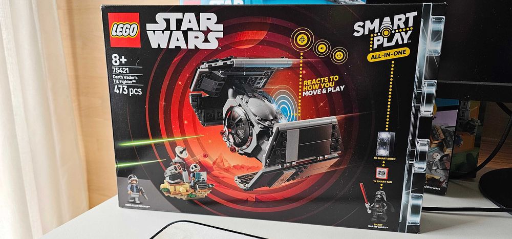 LEGO Star Wars 75421 - Darth Vader TIE Fighter, Smart Play, 473 части, НОВО запечатано, не се продава в България