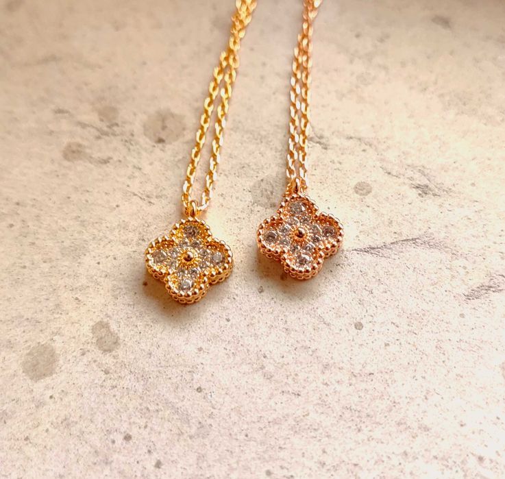 Златно колие с малка детелина - Van Cleef & Arpels VCA Sweet Alhambra