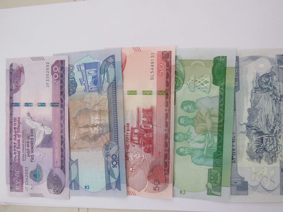 Пълен сет 5,10,20,50,100 и 200 бира-Етиопия, 2020, UNC