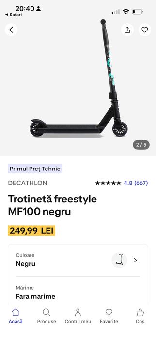 Trotineta Oxelo scooter