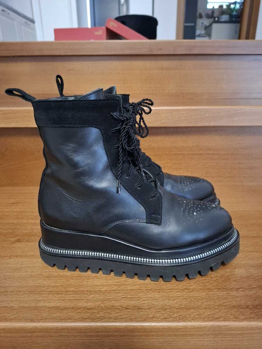 Ghete din piele, captusite, model Amelie AML01, Essteffa, Marimea 35