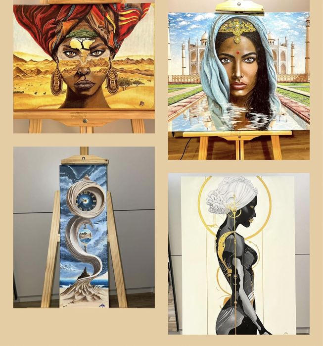 Haine pictate manual si tablouri