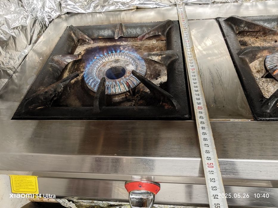 Троен газов котлон за големи съдове