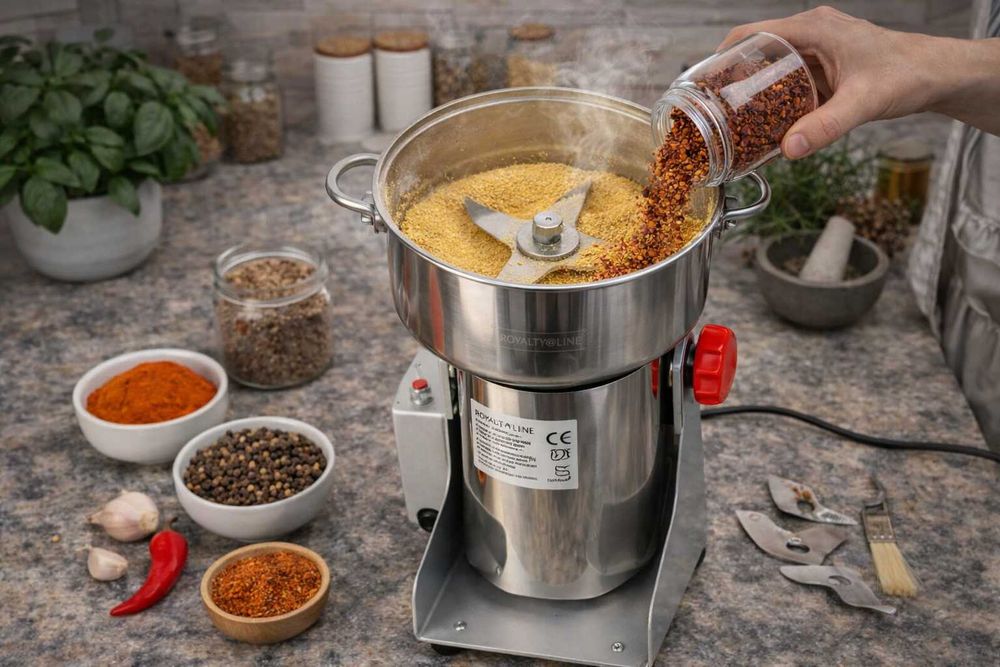 Rasnita electrica inox 250g 1200W pentru cereale si condimente