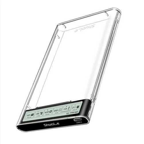 Carcasa SSD/HDD 2.5 inch hdd extern cu afisaj LCD SENTINEL
