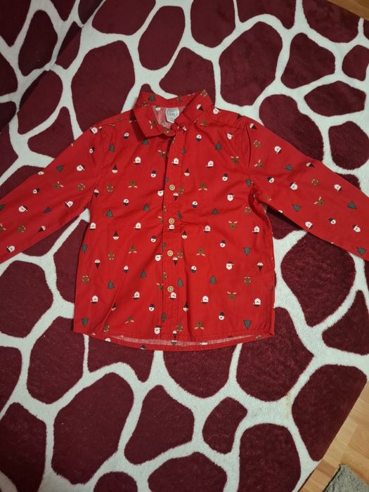 Camasa rosie ptr baieti de Craciun