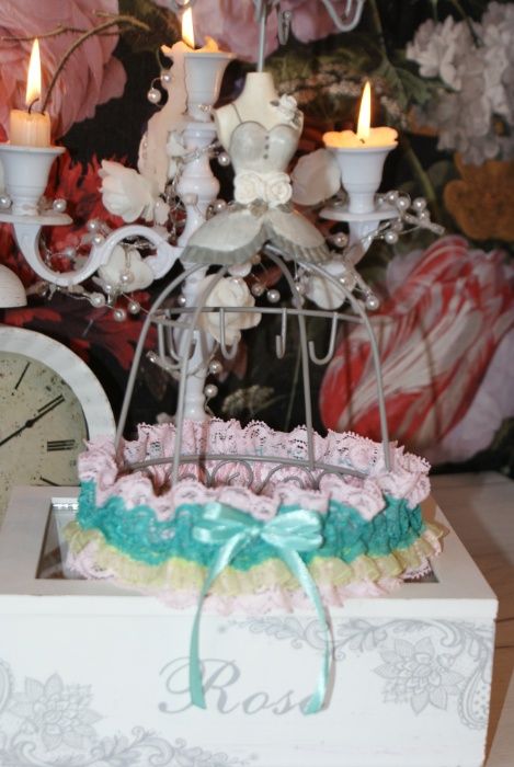 Jartiera mireasa NOUA hand made 100% in Romania Bridal garter