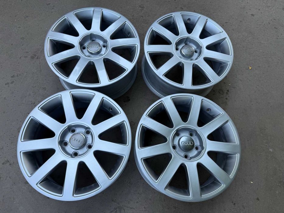 4 бр. алуминиеви джанти AUDI 17" 5x112 , централен отвор 66.6, ET45, 7,5J