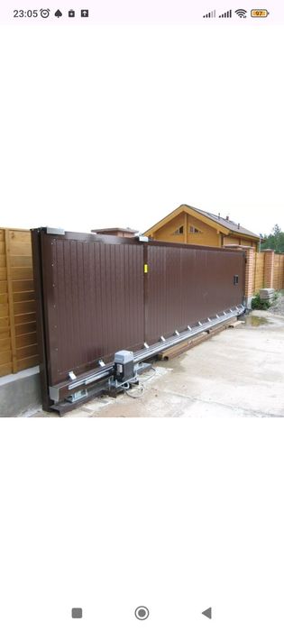 Установка автоматики для ворот.