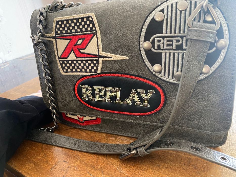 Чанта Replay сива