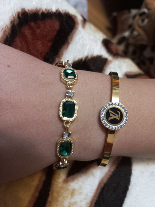 Bratara LOUIS VUITTON / Bratari Tennis  / Bratari leopard Gold