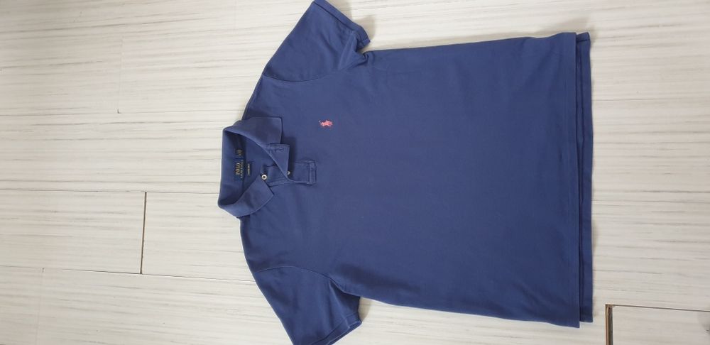 POLO Ralph Lauren Pique Cotton Custom Slim Fit L ОРИГИНАЛ! Мъж Тениска