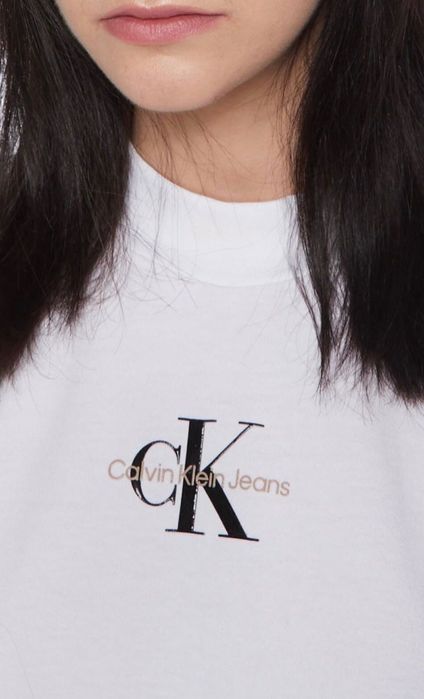 Calvin Klein Jeans бяла тениска