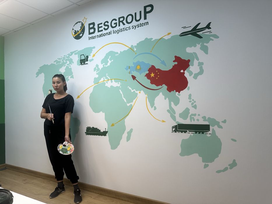 Роспись стен Алматы Художник Рисунок на стене