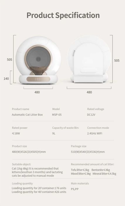 Автоматична самопочистваща смарт тоалетна с Wi-Fi