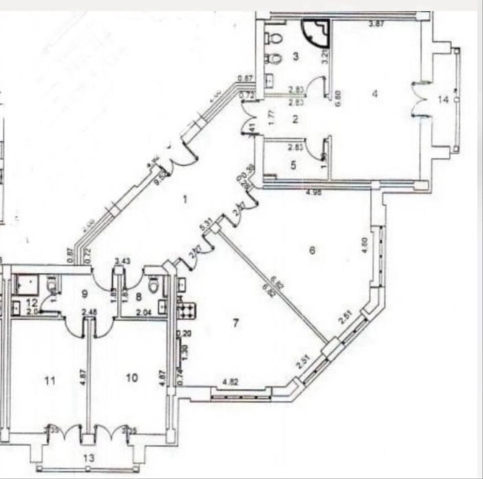 ‼️4х Комнатный Габус‼️ в центре города