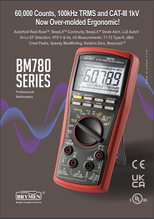Brymen BM789 multimetru digital True RMS AC/DC 100kHz