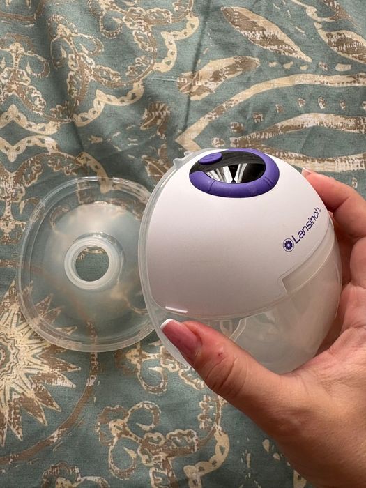 Lansinoh - Pompa de sân electrică și pungi stocare lapte matern + absorbante alăptare