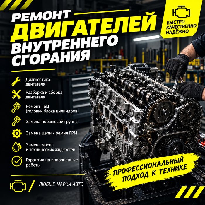 моторист, ремонт двигателя, капитальный ремонт