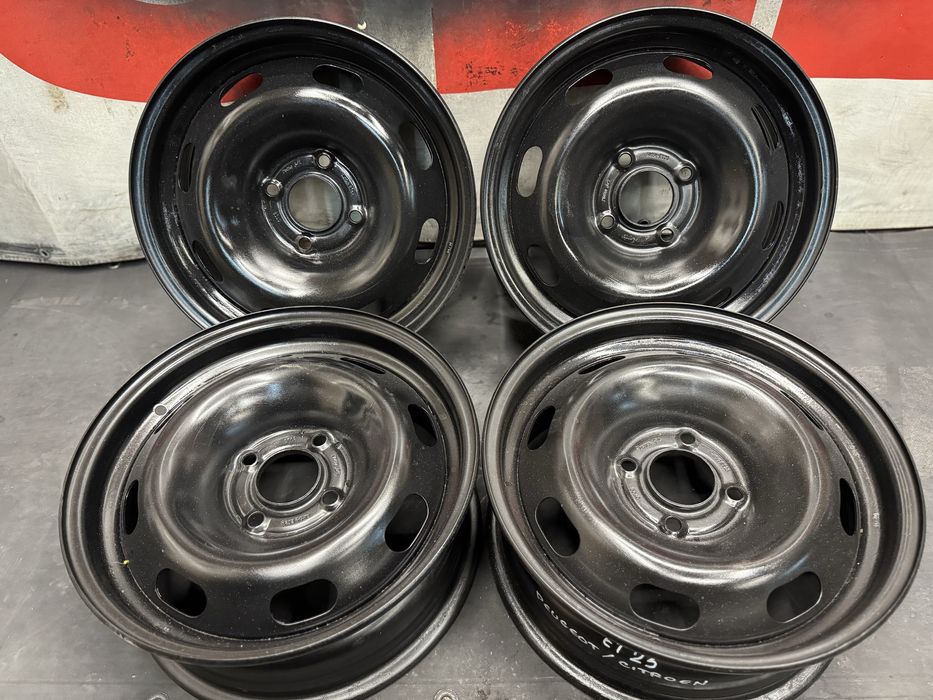 Железни, метални джанти за Пежо и Ситроен, 15 цола, 4х108, 4 броя