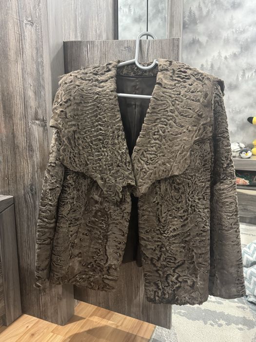 Шуба каракуль натуральная размер S-M