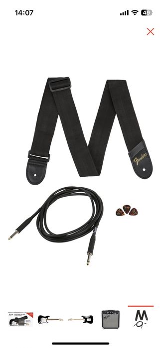 Электрогитара Squier Stratocaster черный