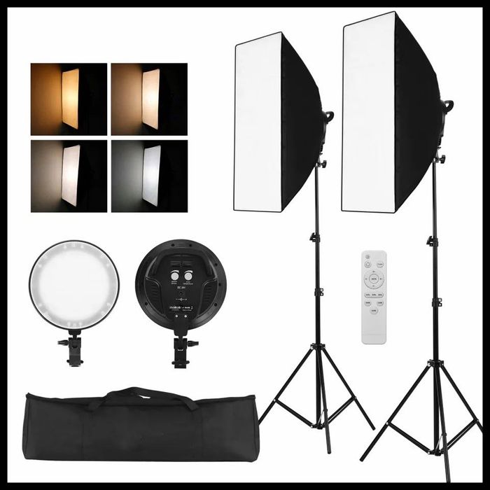 Софтбокс. 2бр. ДИОДНИ панели. Осветление за фото/видео. Продукти. Влог