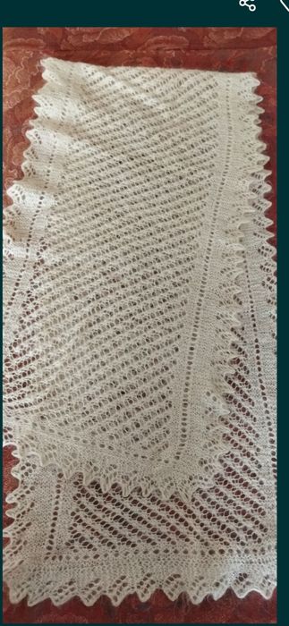 Платок пуховый, шарф паутинка