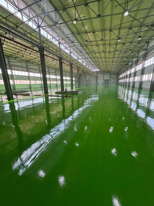 Промышленные полимерные (эпоксидные и полиуретановые) полы.