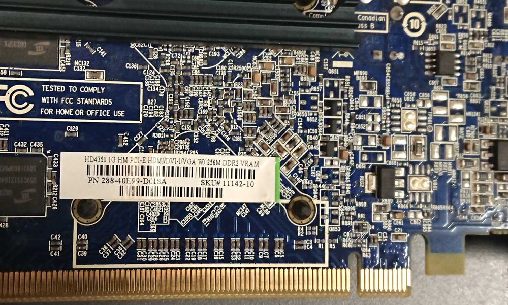 Видеокарта Sapphire HD 4350, с HDMI + DVI + VGA