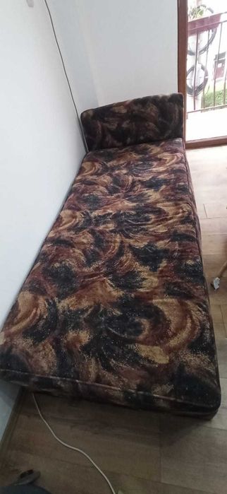 Ieftin Pat 1 Persoana cu lada si sistem de Rabatare