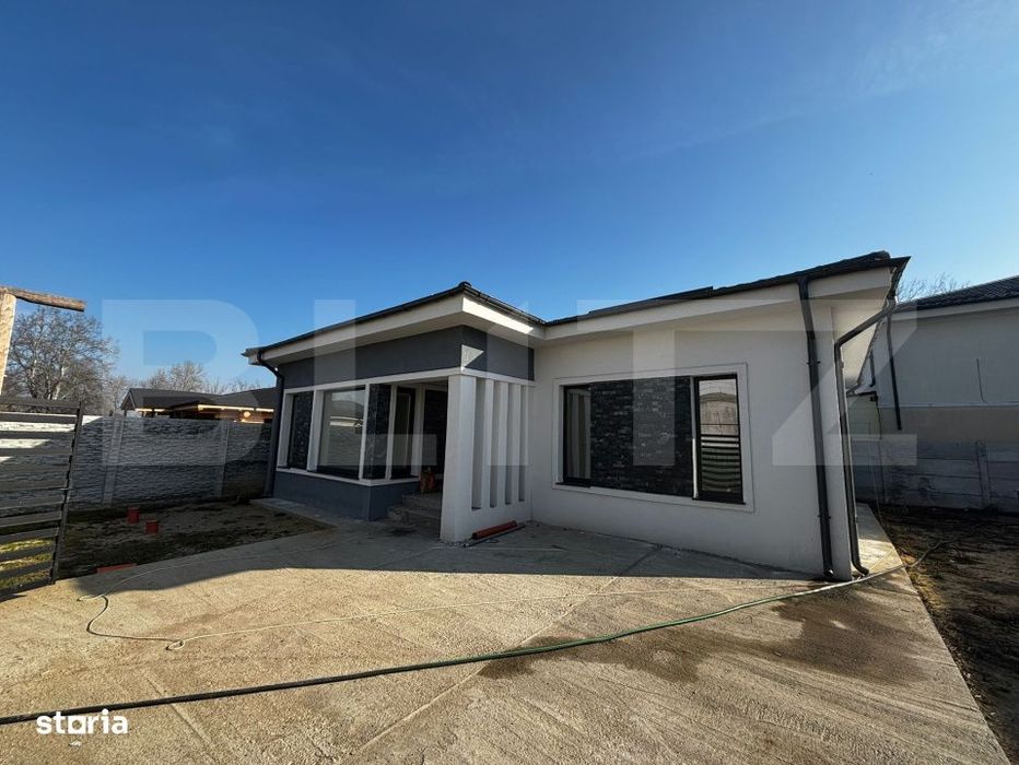 Casa parter 121 mp, 2 dormitoare, 331 mp teren, Leamna de Jos