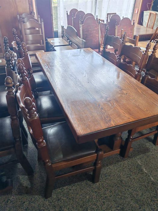 Трапезни комплекти от дъбов  масив