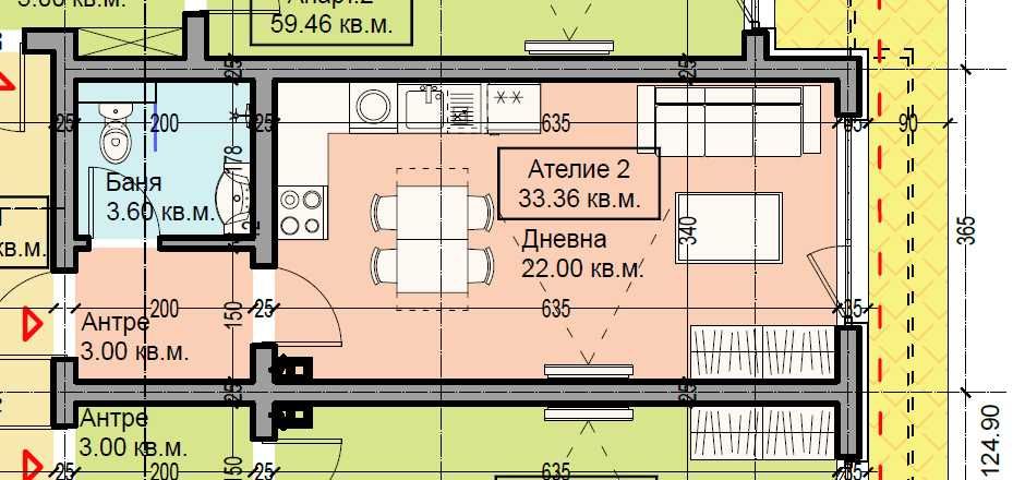 Продава се Едностаен апартамент в Варна, Галата - 33 кв.м за 2273 €/кв.м - Снимка #2