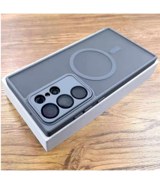 Samsung S23/S24/S25/PLUS/ULTRA Husa Magsafe Folie Safe Spate Mat Anti