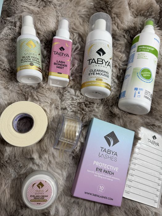 Pachet complet extensii gene - produse premium Tabya Lashes