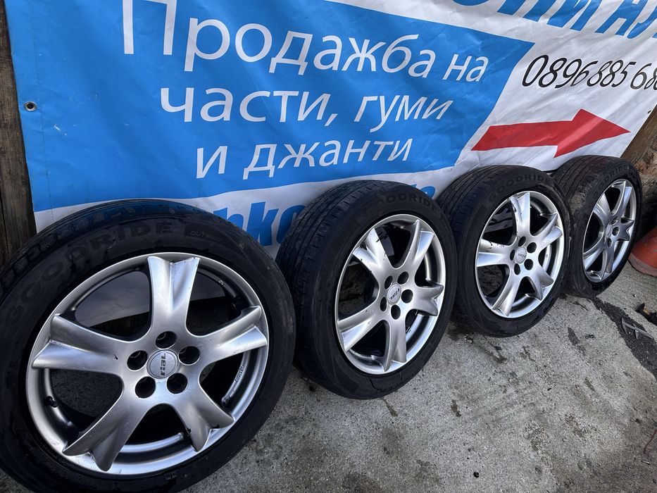 17 5х100 джанти с гуми летни