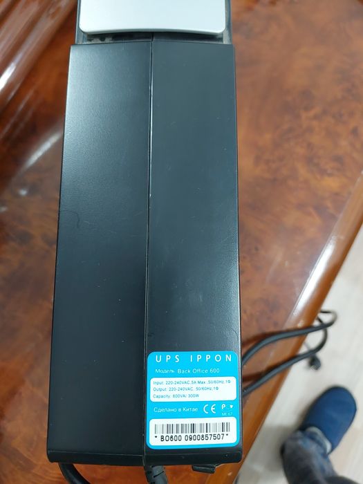 IPPON . Back Office 600, вход напряжения 180-270 В переменного тока
