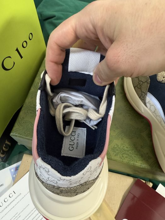 Adidasi Gucci piele naturala 100% Full Box colectie noua