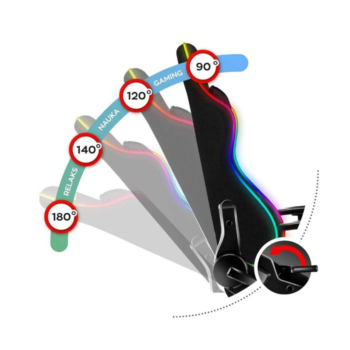 Scaun gaming copii Huzaro Ranger 6.0 RGB