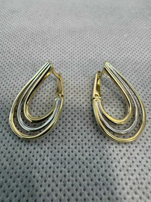 (Ag41) Cercei aur 14K B6050 - Certificat de garanție!