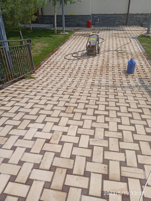 Чистка брусчатки чистка фасадов, фасадные окна, брусчатка ва фасад