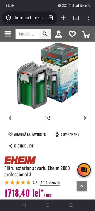 Filtru extern acvariu Eheim 2080