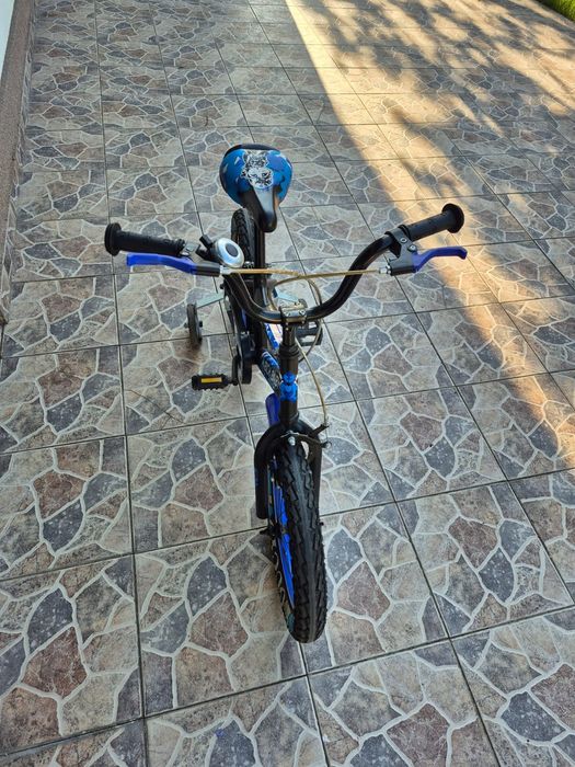 Bicicleta Rich Baby R14WTA, roti 14", roti ajutatoare, 3-5 ani