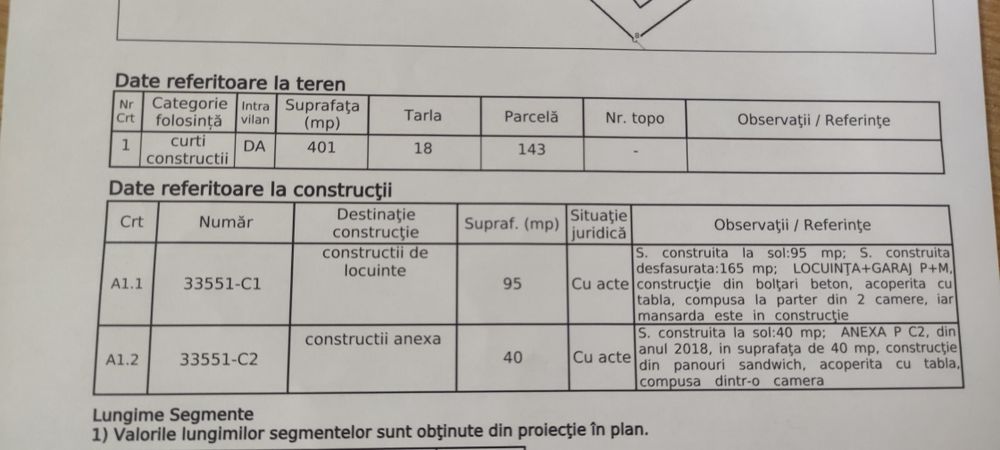 Construcție E 85 Oreavul vis a vis Pensiunea Cristina . La 50 metri de