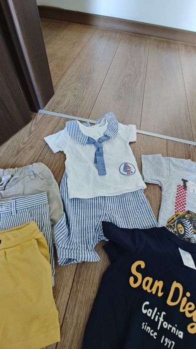 Lot body tricou pantaloni maneca scurta mărime 68