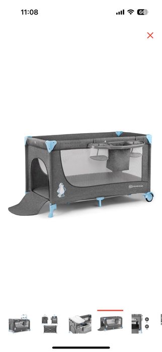 Манеж Kinderkraft Joy Blue