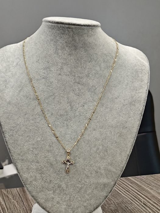 Златен Синджир с кръст 4.80гр / 14К