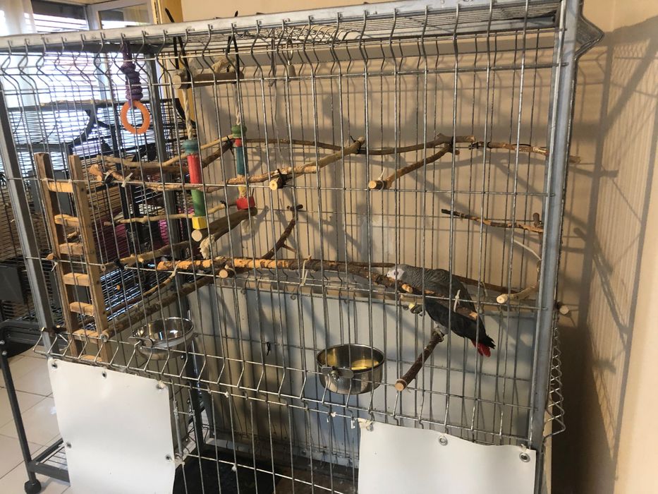 Голяма метална клетка за папагали/ара,какаду