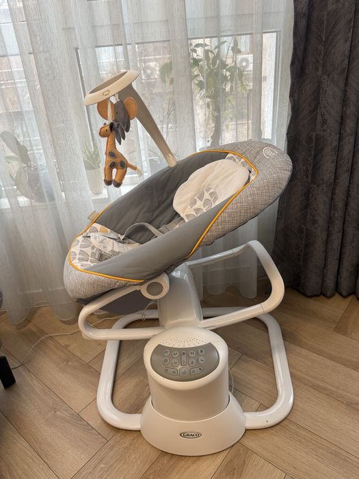 Люлка Graco - All Ways Soother, сиво-бяла